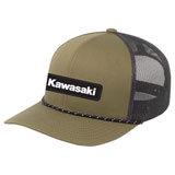 Factory Effex Kawasaki Explorer Snapback Hat Moss Green/Charcoal