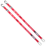 Factory Effex Honda 1.5" Soft Loop/Buckle/Carabiner Tie Downs Red