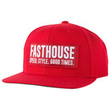 FastHouse Blockhouse Hat 2023 Red