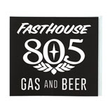 FastHouse Gas and Beer Sticker Black/White