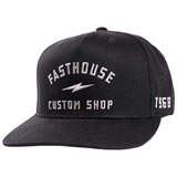 FastHouse Fundamental Snapback Hat Black