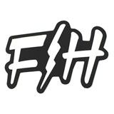 FastHouse Large F/H Sticker Black/White