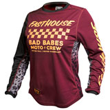 FastHouse Girl's Youth Grindhouse Golden Crew Jersey Maroon