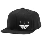 Fly Racing Kinetic Snapback Hat Black/White