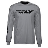Fly Racing Corporate Long Sleeve T-Shirt Grey
