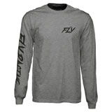 Fly Racing Fusion Long Sleeve T-Shirt Dark Heather Grey