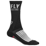 Fly Racing Factory Rider Crew Socks Black/White/Red