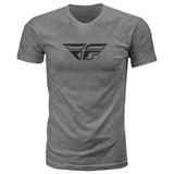 Fly Racing F-Wing T-Shirt Dark Grey Heather