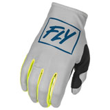 Fly Racing Lite Gloves Grey/Teal/Hi-Vis