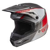 Fly Racing Youth Kinetic Drift Helmet Charcoal/Grey/Red