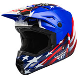 Fly Racing Kinetic Patriot Helmet Red/White/Blue