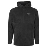 Fly Racing Half-Zip Hooded Sweatshirt Black