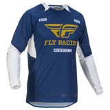Fly Racing Evolution DST Jersey 2022 Navy/White/Gold