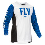 Fly Racing Kinetic Wave Jersey White/Blue