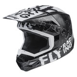Fly Racing Youth Kinetic Scan Helmet Black/White