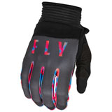 Fly Racing F-16 Gloves Grey/Pink/Blue