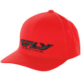 Fly Racing Podium Flex Fit Hat Red