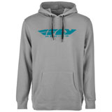 Fly Racing Corporate Hooded Sweatshirt Grey/Blue