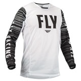 Fly Racing Kinetic Mesh Jersey 2023 White/Black/Grey