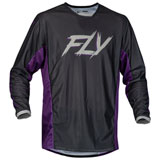 Fly Racing Kinetic Mesh Rave Jersey Black/Purple/Silver