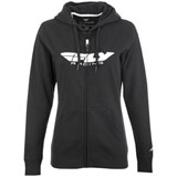 Fly Racing Women's Corporate Zip-Up Hooded Sweatshirt Black