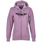 Fly Racing Women's Corporate Zip-Up Hooded Sweatshirt Mauve