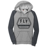 Fly Racing Women's Track Hooded Sweatshirt Grey Heather/Charcoal