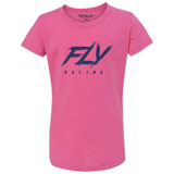 Fly Racing Girl's Youth Edge T-Shirt Pink