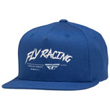 Fly Racing Youth Khaos Snapback Hat Blue/White