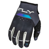 Fly Racing Kinetic Reload Gloves Charcoal/Black/Blue Iridium