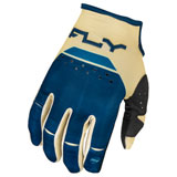 Fly Racing Kinetic Reload Gloves Ivory/Navy/Cobalt