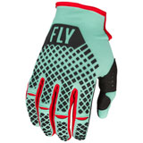 Fly Racing Kinetic S.E. Rave Gloves Mint/Black/Red