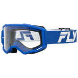 Fly Racing Focus Goggle Blue-White Frame/Clear Lens