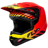 Fly Racing Youth Kinetic Menace Helmet Red/Black/Yellow