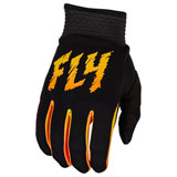 Fly Racing Youth F-16 Gloves Black/Yellow/Orange