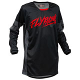 Fly Racing Youth Kinetic Khaos Jersey Black/Red/Grey