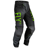 Fly Racing Youth Kinetic Prodigy Pant Charcoal/Neon Green/True Blue