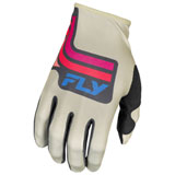 Fly Racing Lite Vice Gloves Light Grey/Pink/Coral