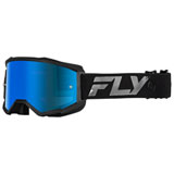 Fly Racing Zone Goggle Black Frame/Blue Mirror Smoke Lens