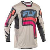 Fly Racing Lite Vice Jersey Light Grey/Pink/Coral