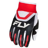 Fly Racing Youth F-16 Gloves Black/Red/White
