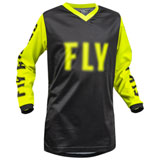 Fly Racing Youth F-16 Jersey 2023 Black/Hi-Vis