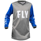 Fly Racing Youth F-16 Jersey 2023 Grey/Blue