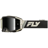 Fly Racing Zone Elite Goggle Black-Grey Frame/Black Mirror Smoke Lens