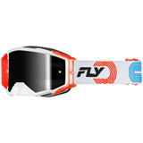 Fly Racing Zone Elite Goggle Grey-Red-Blue Frame/Black Mirror Smoke Lens