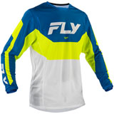 Fly Racing Kinetic Mesh Jersey White/Blue/Hi-Viz