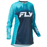 Fly Racing Women's Lite Jersey Aqua/Navy/White