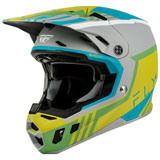 Fly Racing Formula CC Strike Helmet Grey/Green/Teal