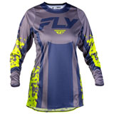 Fly Racing Women's Lite Flake Jersey Lavender/Blue/Yellow