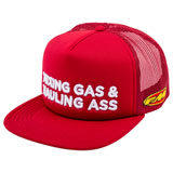 FMF Gass Snapback Trucker Hat Dark Red